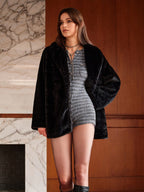 Veste Longue À Motif Uni pour Femme | Idéale pour L’Hiver