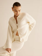 Ensemble Deux Pièces avec Texture Gaufrée pour Femme | Idéal pour les Journées Détente
