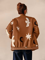 Veste Bomber Oversize À Motifs pour Femme | Idéale pour Un Look Décontracté
