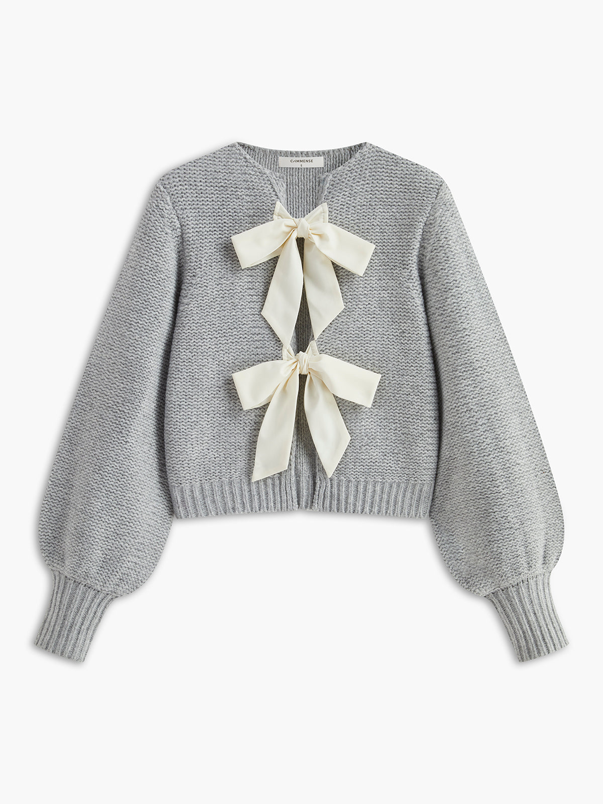 Cardigan Gris À Manches Bouffantes Pour Femmes | Idéal Pour Superposition