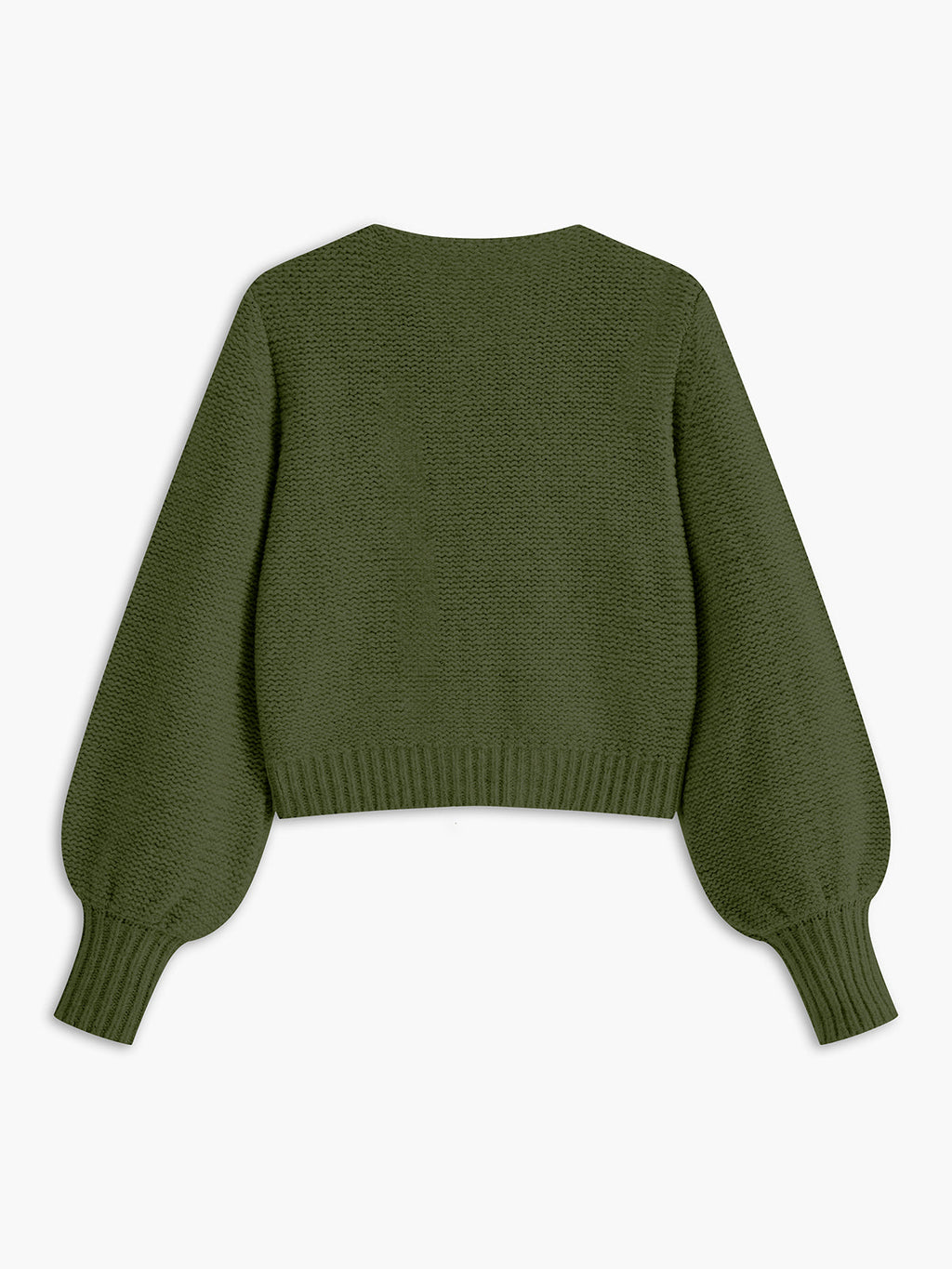Cardigan Gris À Manches Bouffantes Pour Femmes | Idéal Pour Superposition