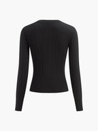 Cardigan Ajusté Avec Fermetures Métalliques Pour Femmes | Idéal Pour Superposition