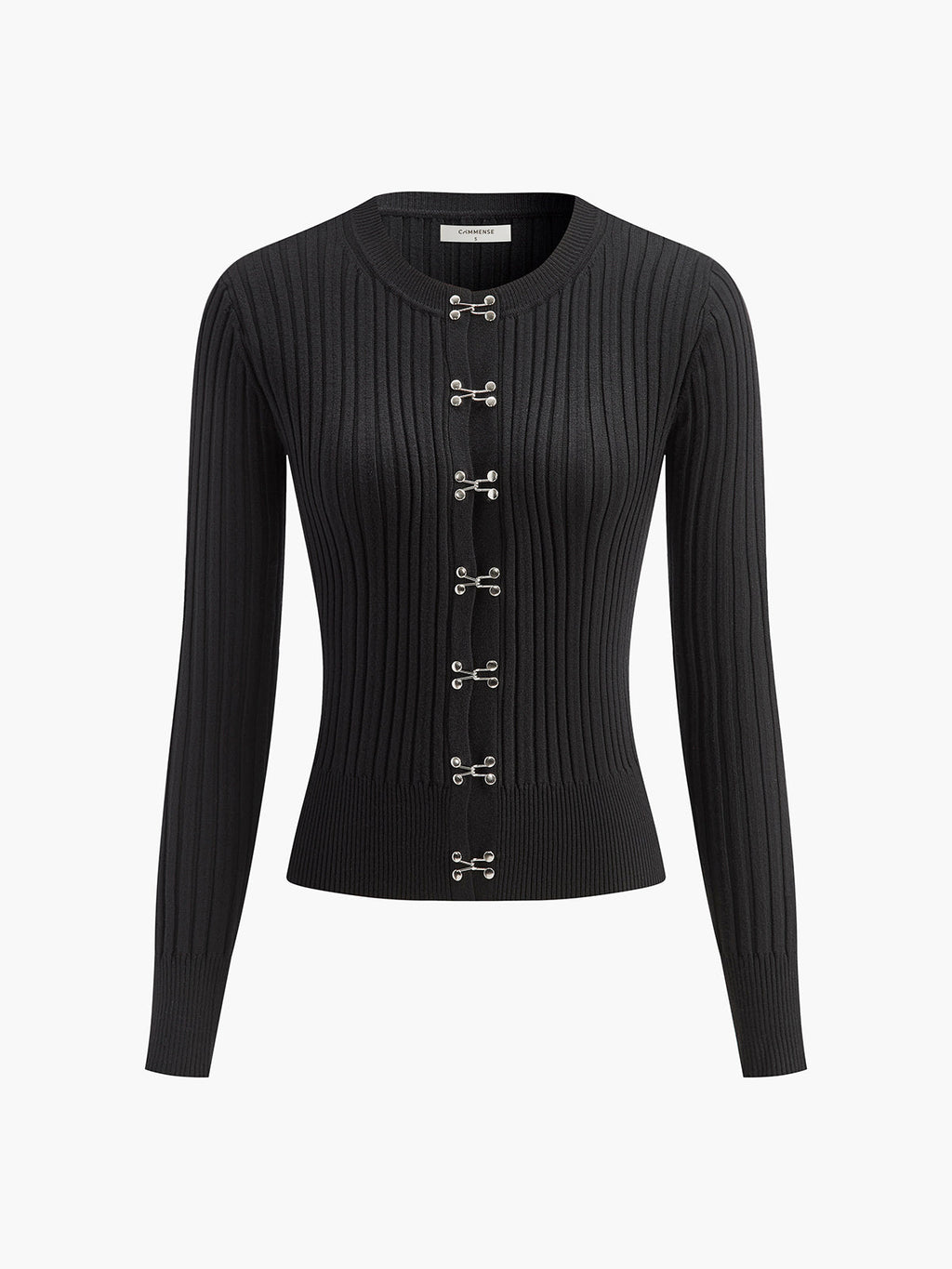 Cardigan Ajusté Avec Fermetures Métalliques Pour Femmes | Idéal Pour Superposition