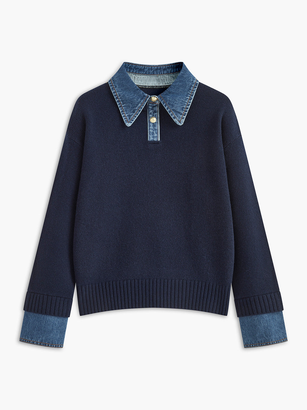 Pull-over 2-en-1 avec Panneau à Revers pour Femme | Idéal pour Usage Quotidien et Bureau