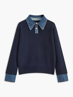 Pull-over 2-en-1 avec Panneau à Revers pour Femme | Idéal pour Usage Quotidien et Bureau