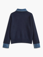Pull-over 2-en-1 avec Panneau à Revers pour Femme | Idéal pour Usage Quotidien et Bureau