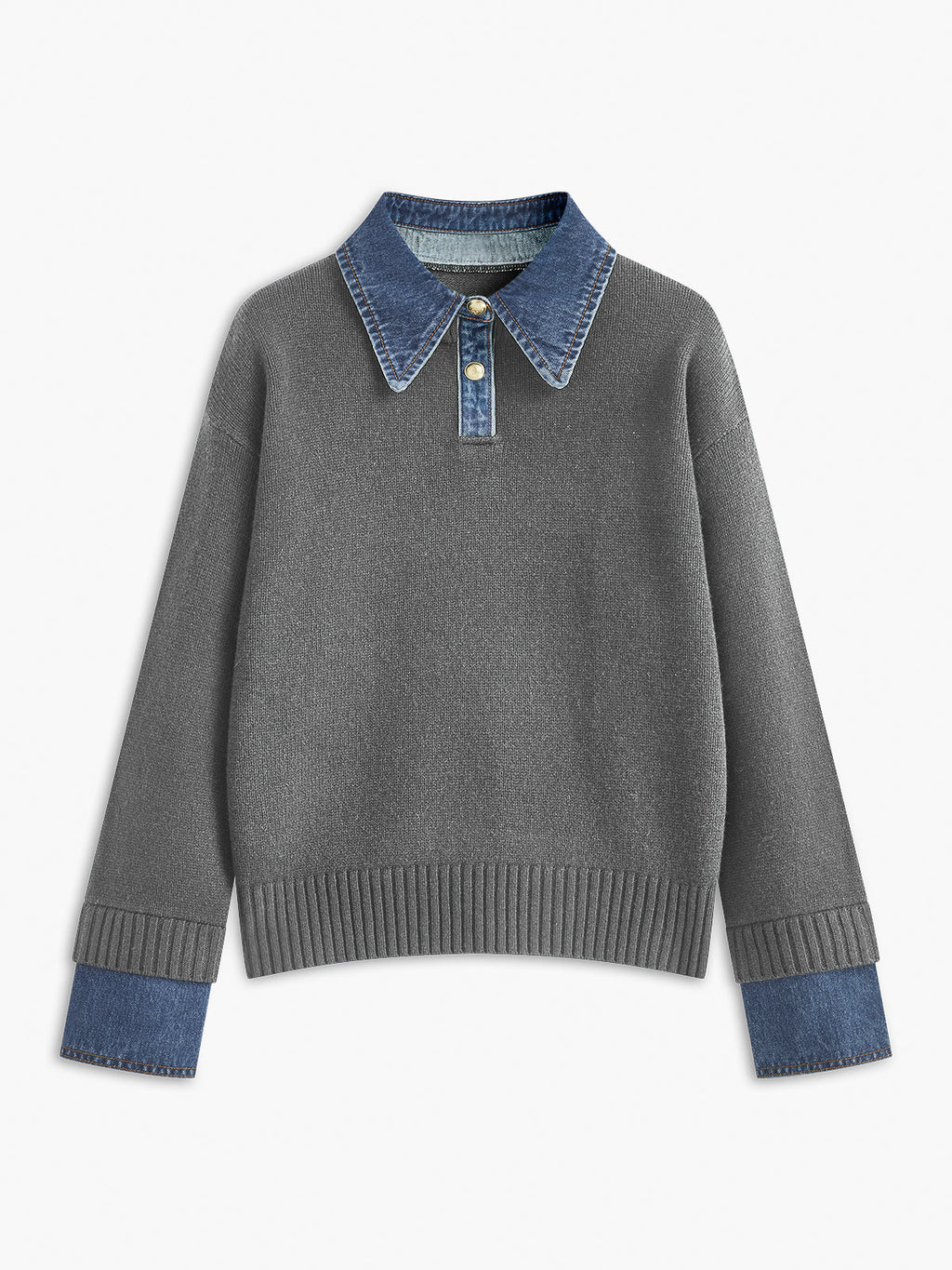 Pull-over 2-en-1 avec Panneau à Revers pour Femme | Idéal pour Usage Quotidien et Bureau
