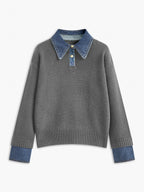 Pull-over 2-en-1 avec Panneau à Revers pour Femme | Idéal pour Usage Quotidien et Bureau
