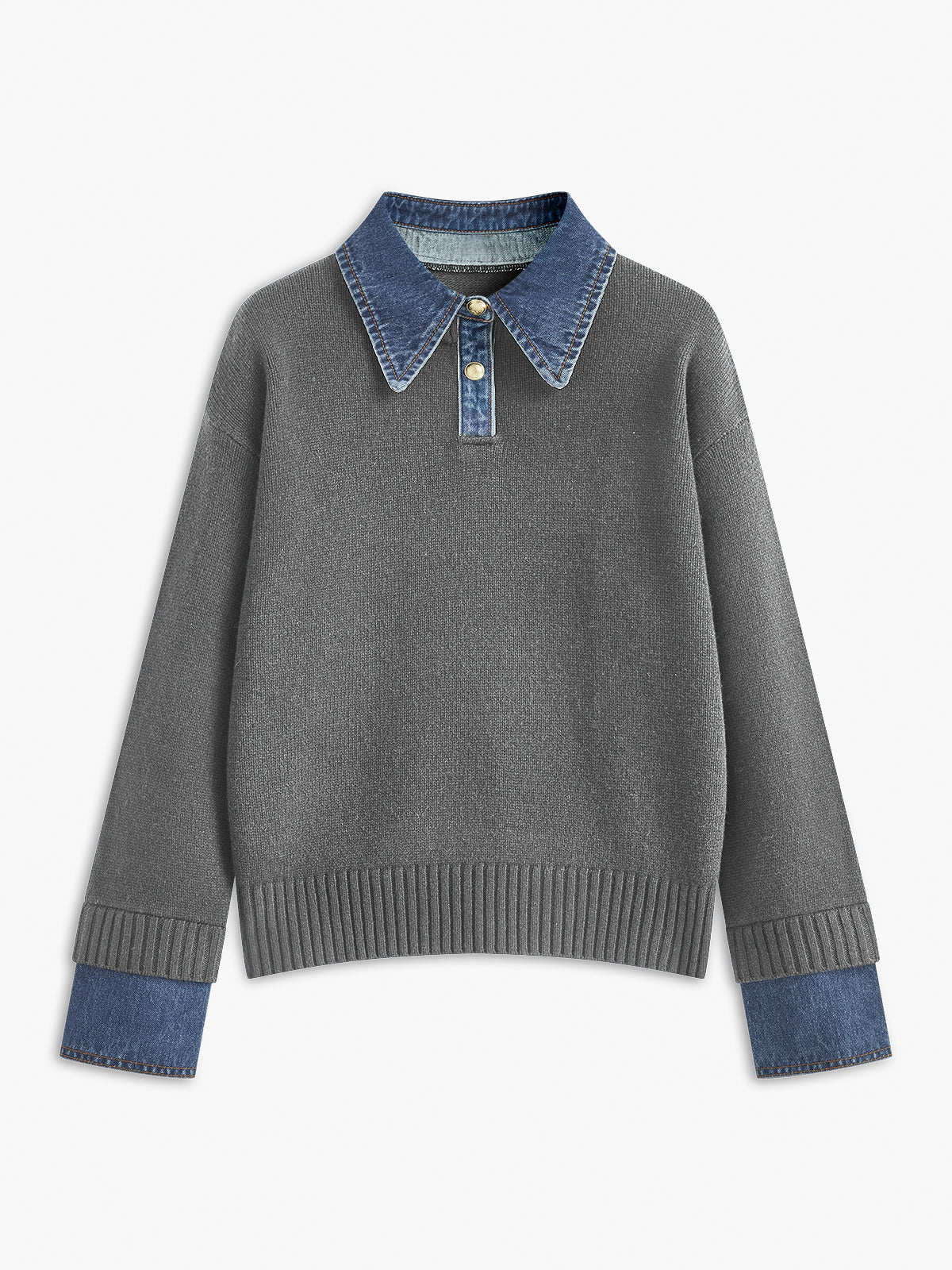 Pull-over 2-en-1 avec Panneau à Revers pour Femme | Idéal pour Usage Quotidien et Bureau