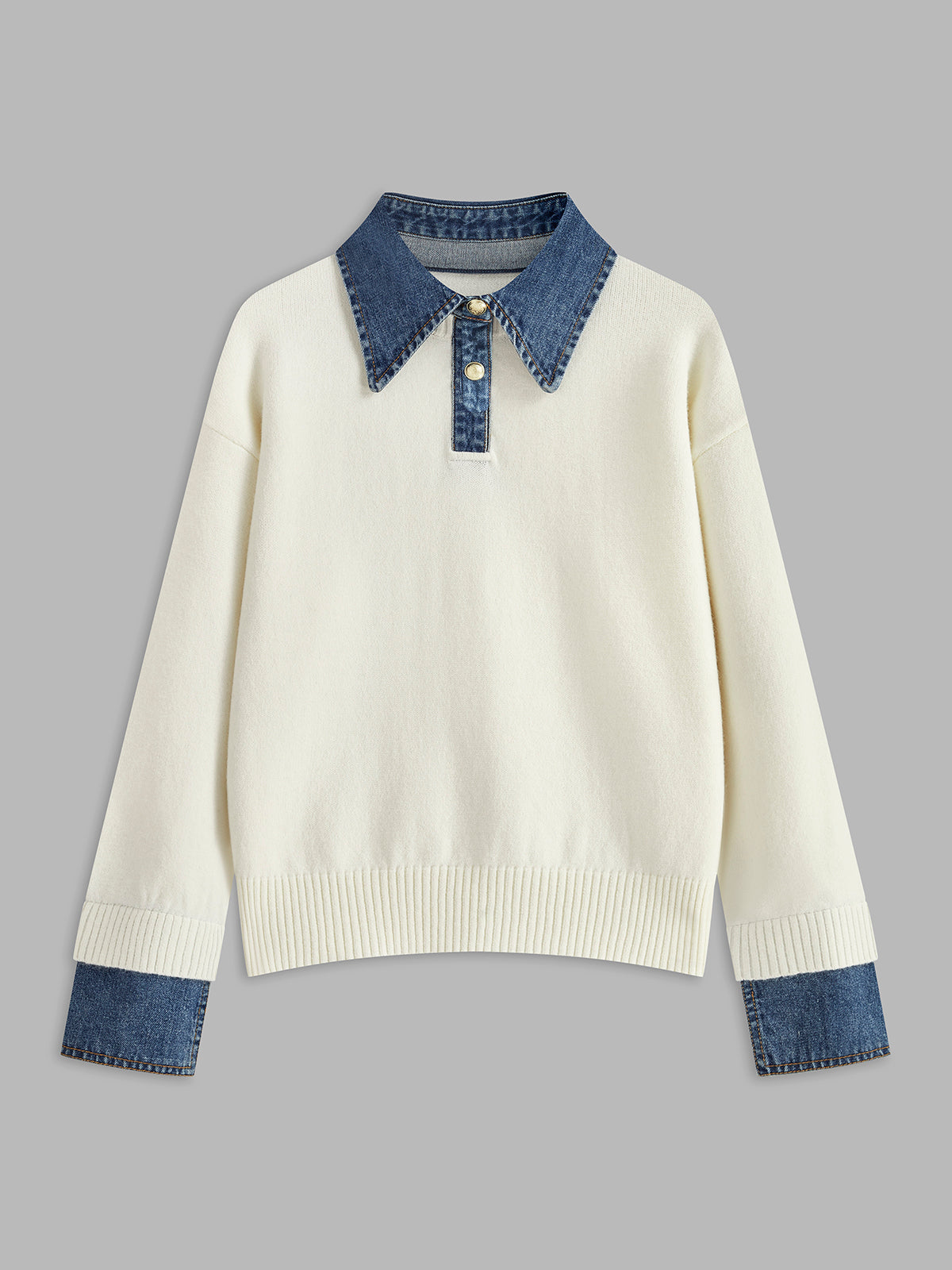 Pull-over 2-en-1 avec Panneau à Revers pour Femme | Idéal pour Usage Quotidien et Bureau