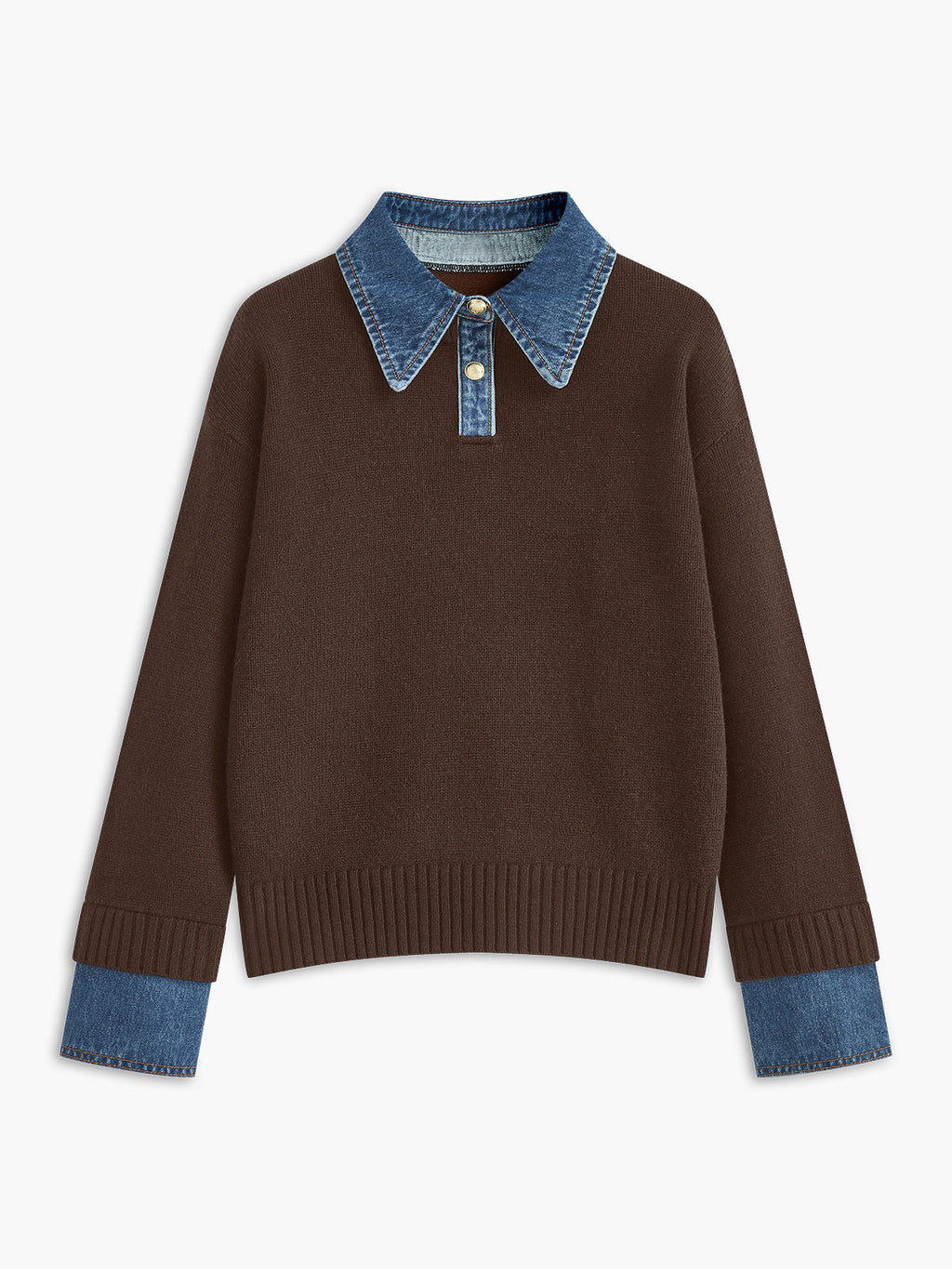Pull-over 2-en-1 avec Panneau à Revers pour Femme | Idéal pour Usage Quotidien et Bureau