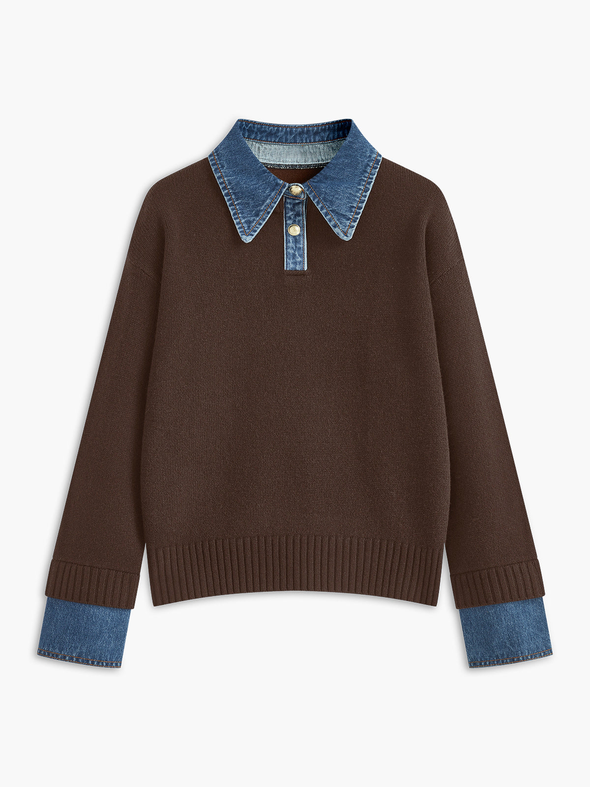 Pull-over 2-en-1 avec Panneau à Revers pour Femme | Idéal pour Usage Quotidien et Bureau