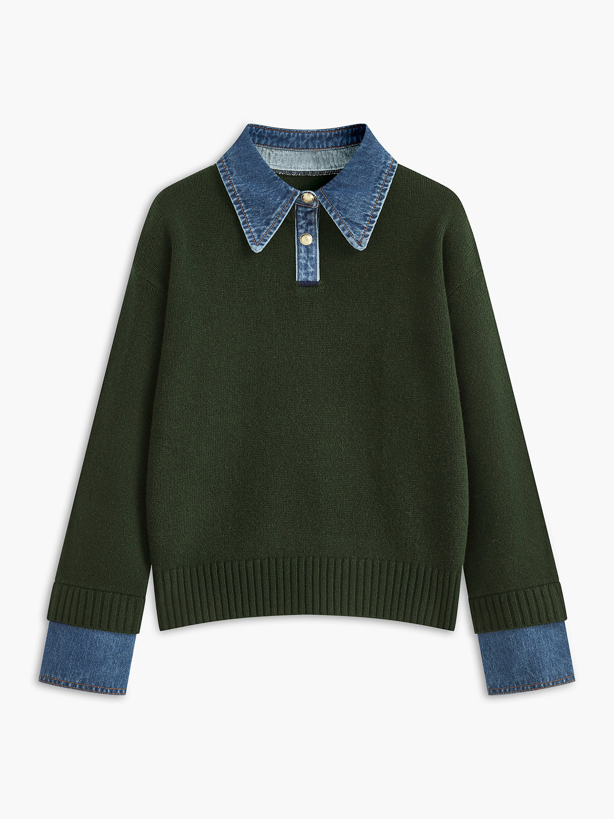 Pull-over 2-en-1 avec Panneau à Revers pour Femme | Idéal pour Usage Quotidien et Bureau