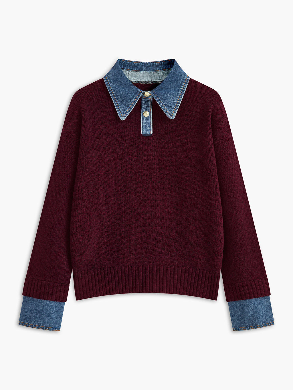 Pull-over 2-en-1 avec Panneau à Revers pour Femme | Idéal pour Usage Quotidien et Bureau