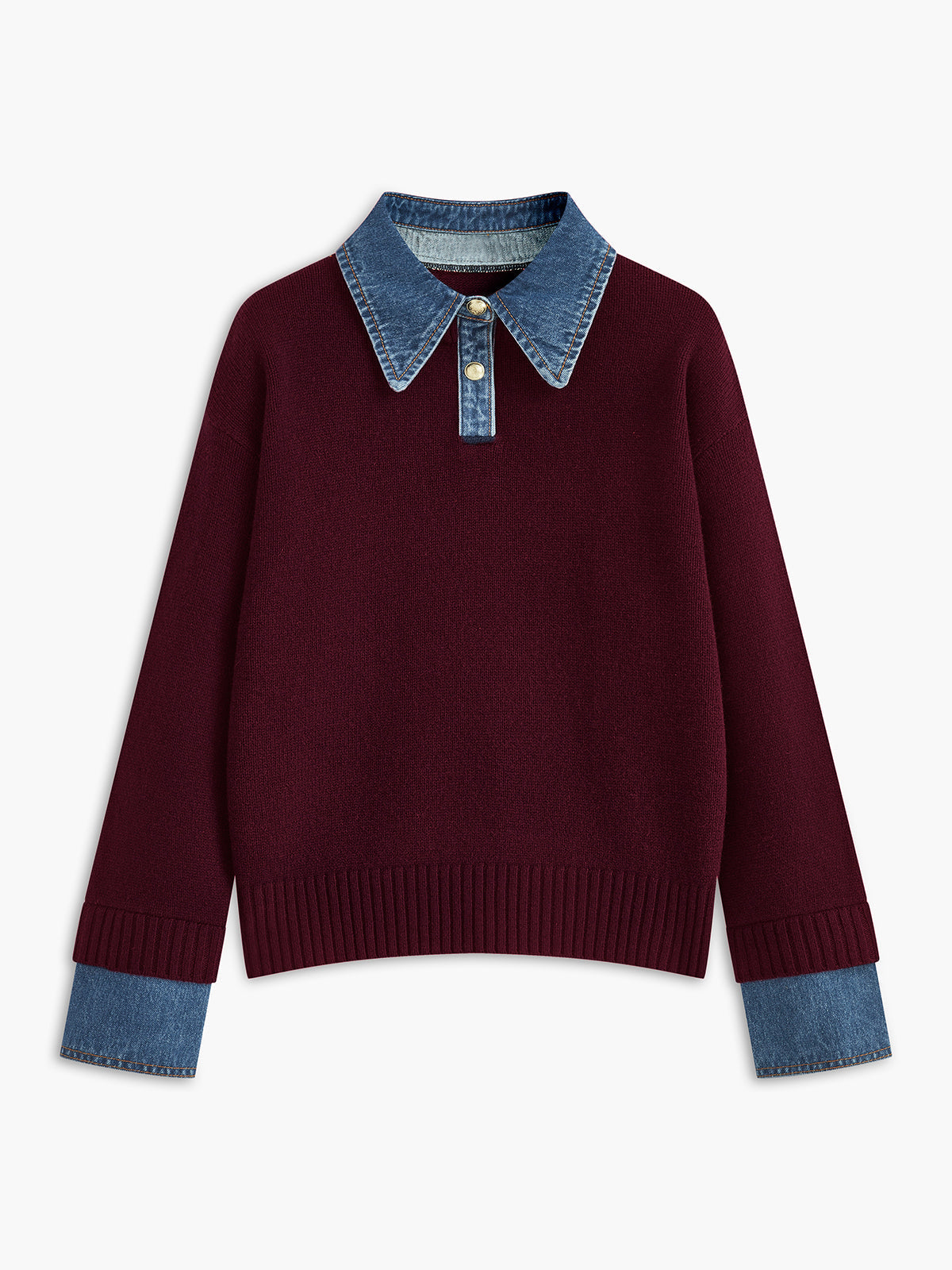 Pull-over 2-en-1 avec Panneau à Revers pour Femme | Idéal pour Usage Quotidien et Bureau