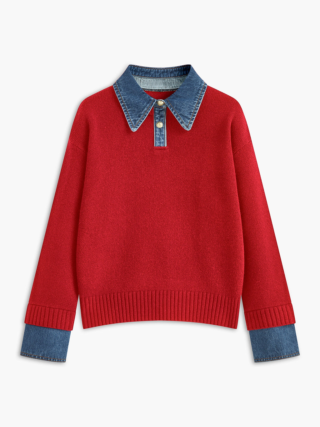 Pull-over 2-en-1 avec Panneau à Revers pour Femme | Idéal pour Usage Quotidien et Bureau
