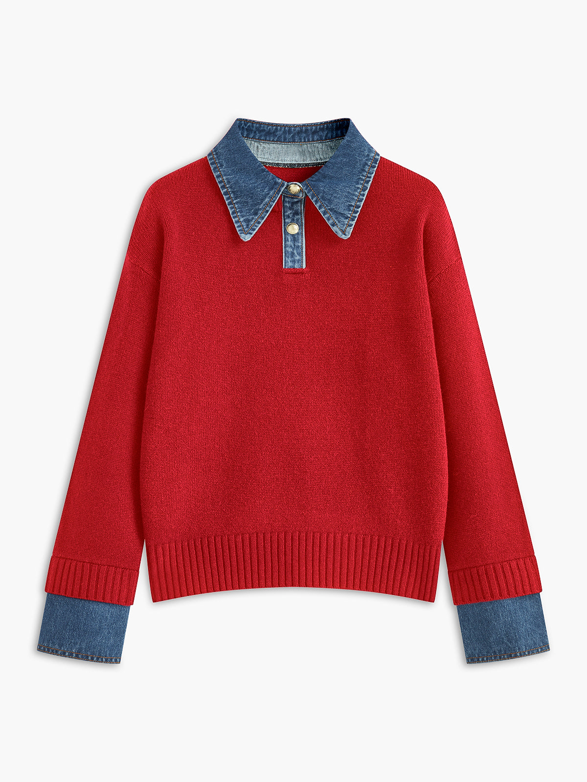 Pull-over 2-en-1 avec Panneau à Revers pour Femme | Idéal pour Usage Quotidien et Bureau