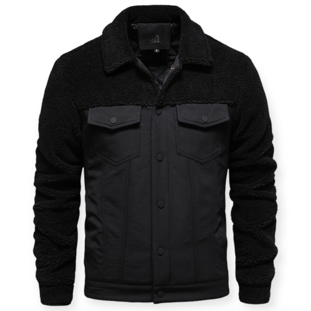 Veste Isolée avec Doublure Et Fermeture À Pression pour Hommes | Idéale pour Les Journées Froides