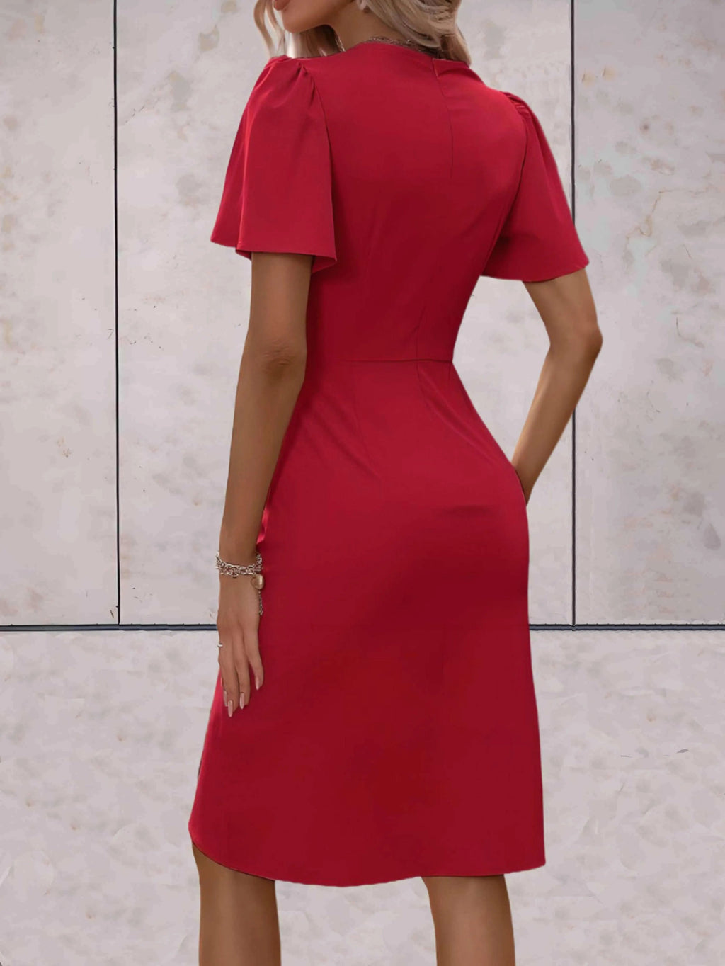 Robe Portefeuille Avec Col En V Pour Femme | Idéale Pour Occasions Et Usage Quotidien
