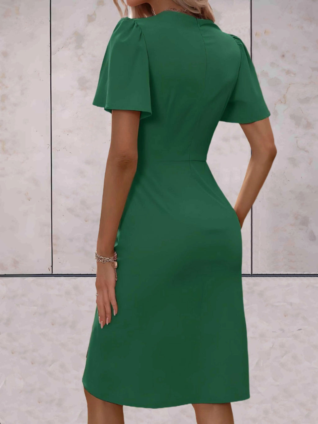 Robe Portefeuille Avec Col En V Pour Femme | Idéale Pour Occasions Et Usage Quotidien