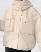 Veste D’Hiver Matelassée avec Capuche pour Femme | Idéale pour La Saison Froide