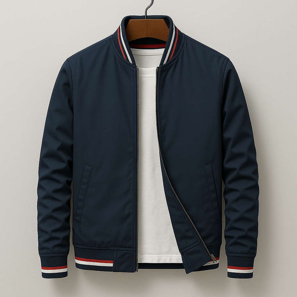 Veste De Transition Style Bomber Avec Poches Pour Homme | Idéal Pour La Mi-Saison