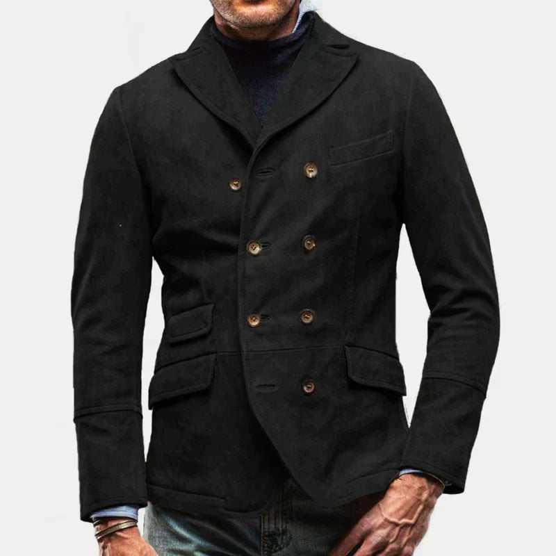 Blazer Croisé Avec Boutons Pour Homme | Idéal Pour Le Bureau Et Les Occasions Formelles