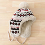 Bonnet d’Hiver avec Pompon et Cache-Oreilles pour Adultes | Idéal pour les Journées Froides