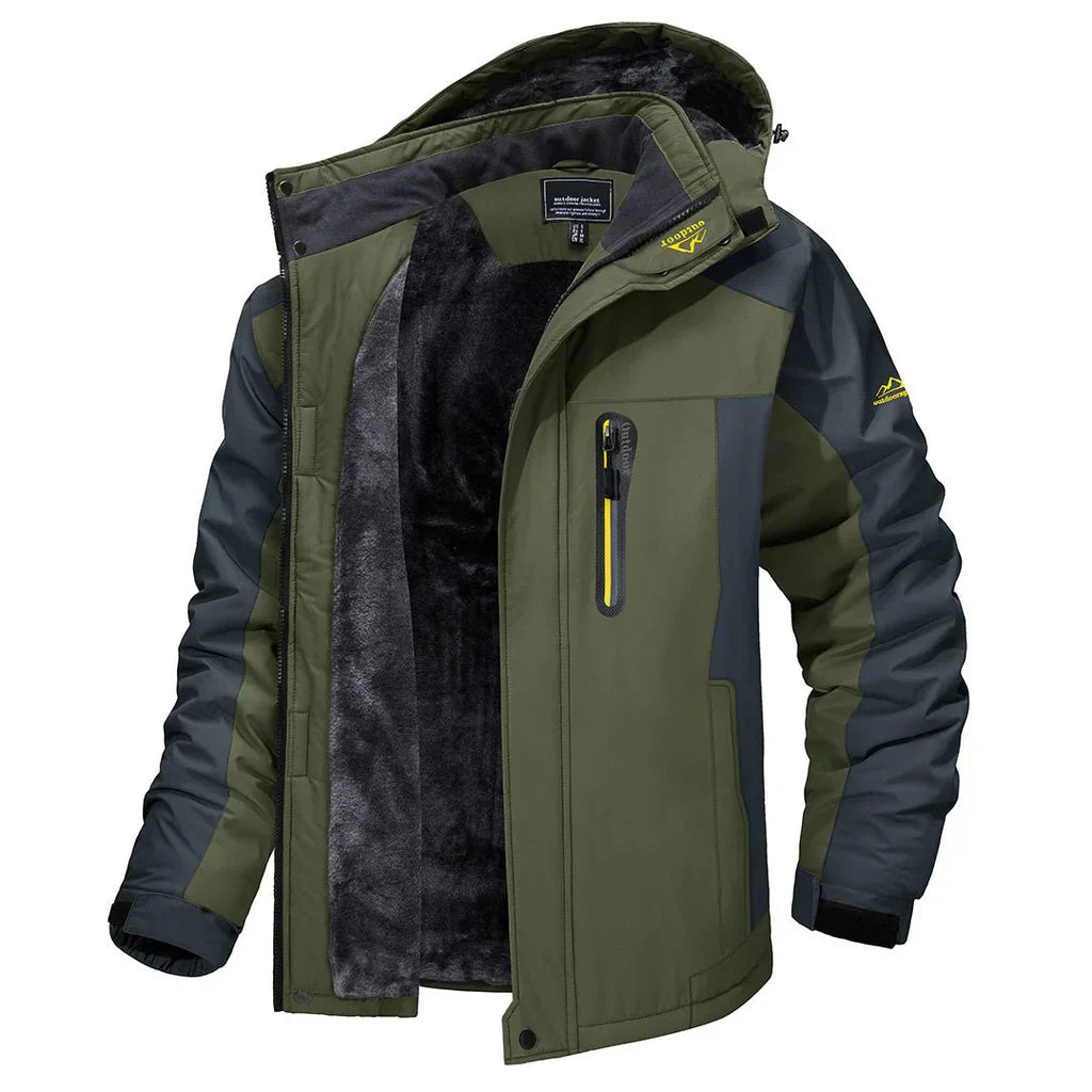 Parka Extérieure avec Capuche Réglable pour Homme | Idéale pour les Activités de Plein Air