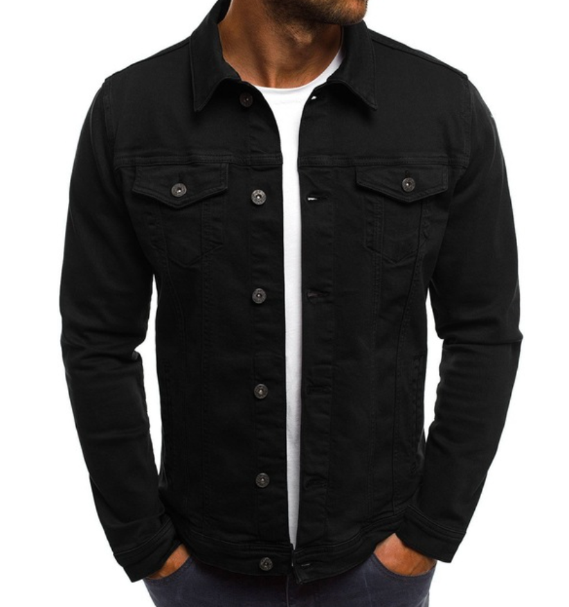 Veste En Jean À Boutons Pour Homme | Idéale Pour Le Printemps