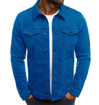 Veste En Jean À Boutons Pour Homme | Idéale Pour Le Printemps