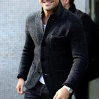 Manteau Court Uni avec Coupe Épaisse pour Homme | Idéal pour L’Hiver