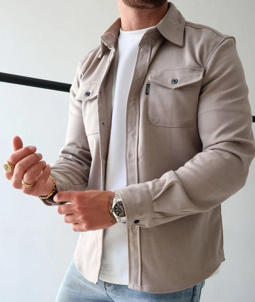 Chemise À Manches Longues avec Coupe Classique pour Homme | Idéale pour L’Automne