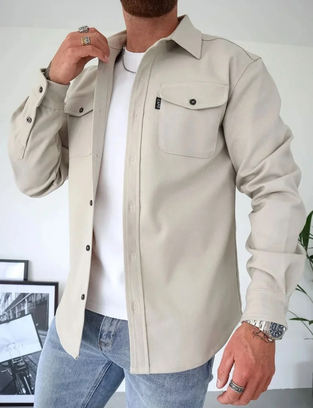 Chemise À Manches Longues avec Coupe Classique pour Homme | Idéale pour L’Automne