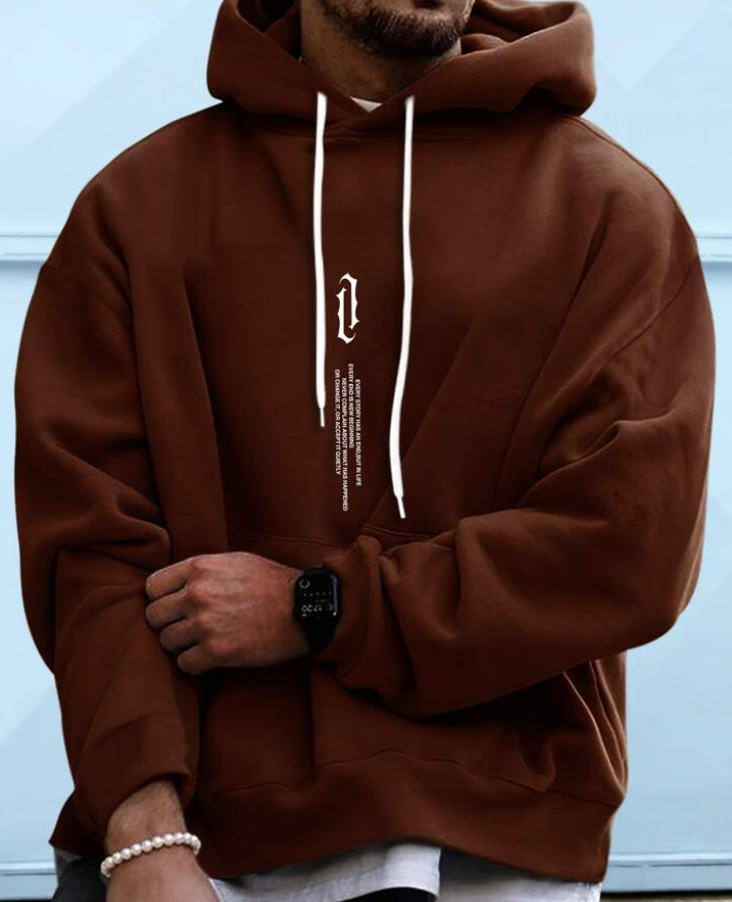 Sweat À Capuche Avec Imprimé Pour Hommes | Idéal Pour Les Activités De Loisirs