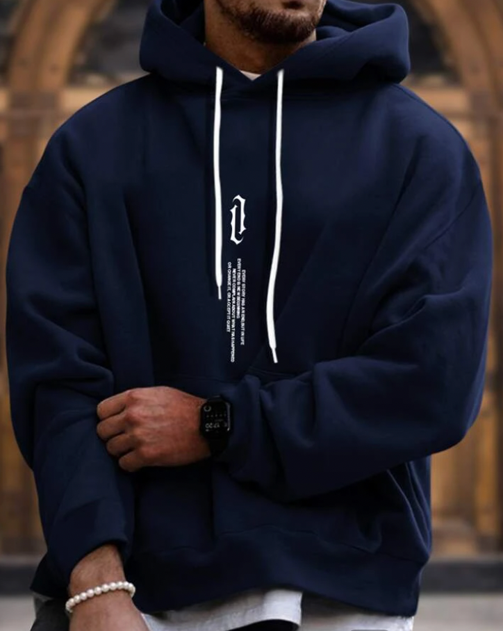 Sweat À Capuche Avec Imprimé Pour Hommes | Idéal Pour Les Activités De Loisirs