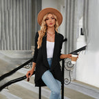 Gilet Texturé avec Coupe Droite pour Femmes | Idéal pour l'Automne