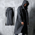 Veste Longue avec Capuche et Fermeture Zippée pour Hommes | Idéale pour l'Hiver