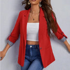 Blazer Rose À Coupe Décontractée Pour Femme | Idéal Pour Le Travail Et Les Sorties