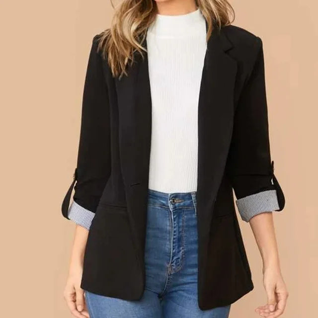 Blazer Rose À Coupe Décontractée Pour Femme | Idéal Pour Le Travail Et Les Sorties