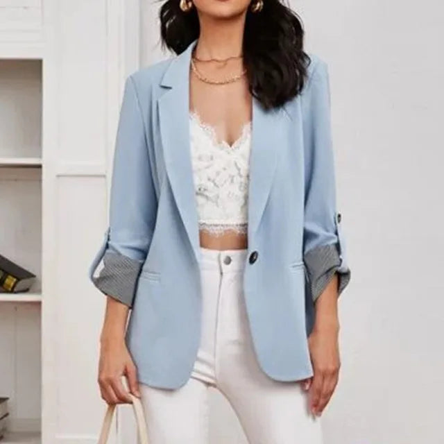 Blazer Rose À Coupe Décontractée Pour Femme | Idéal Pour Le Travail Et Les Sorties