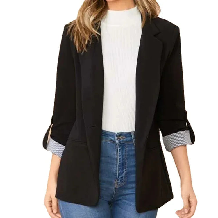 Blazer Rose À Coupe Décontractée Pour Femme | Idéal Pour Le Travail Et Les Sorties