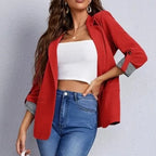 Blazer Rose À Coupe Décontractée Pour Femme | Idéal Pour Le Travail Et Les Sorties