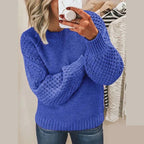 Pull à Manches Longues pour Femme en Matière Synthétique | Idéal pour l’Hiver