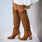 Bottes Western Urbaines à Talon Bloc pour Femmes | Idéal pour Usage Quotidien et Saisons Fraîches