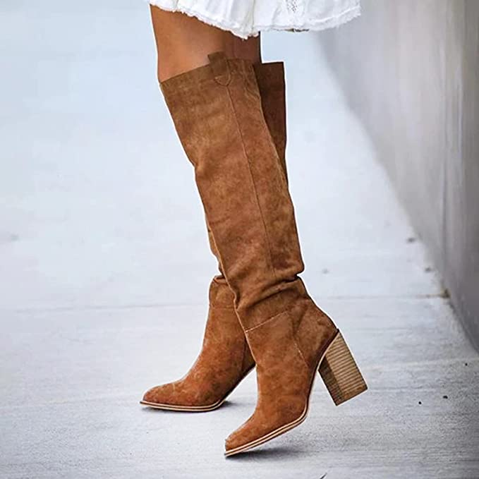 Bottes Western Urbaines à Talon Bloc pour Femmes | Idéal pour Usage Quotidien et Saisons Fraîches