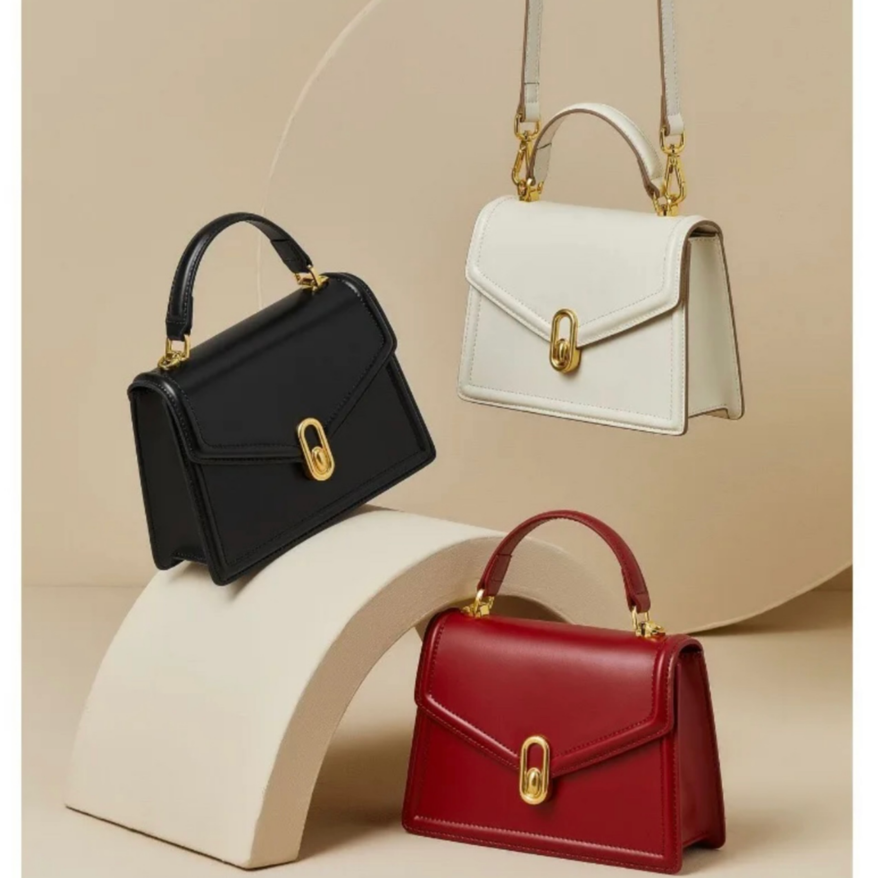 Sac À Main Compact Avec Fermeture Métallique Pour Femmes | Idéal Pour Usage Quotidien Et Occasions