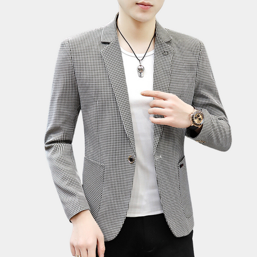 Blazer À Carreaux Pour Homme Avec Boutons Et Poches | Idéal Pour Usage Professionnel Et Quotidien