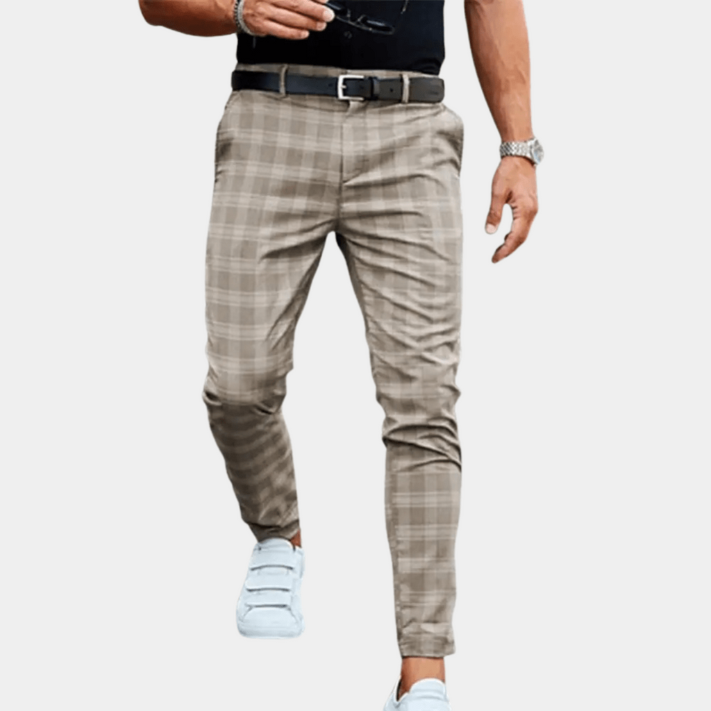 Pantalon À Carreaux pour Homme | Idéal pour Le Bureau Et Les Occasions Spéciales