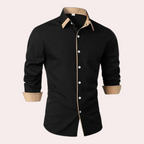 Chemise À Coupe Classique pour Homme avec Col Traditionnel | Idéale pour L’Automne